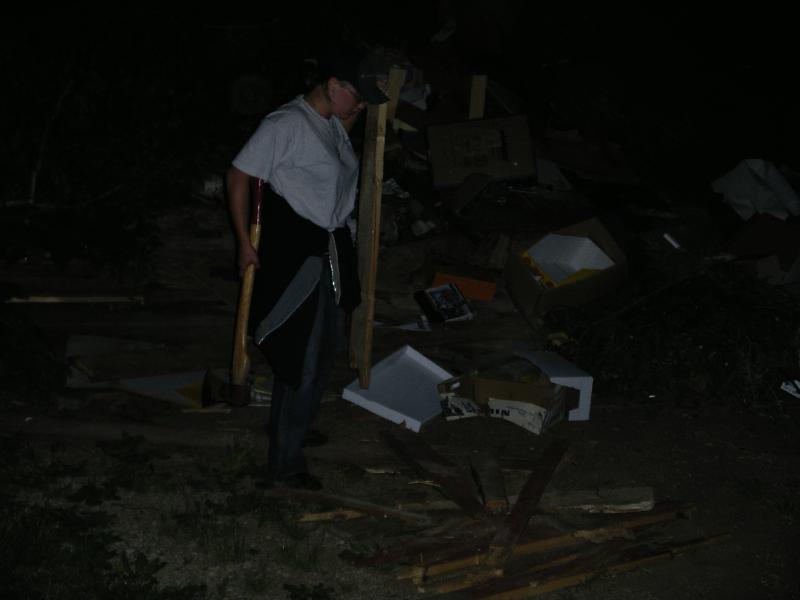 IMGP1159.JPG - Vor der Gemütlichkeit noch ein wenig Arbeit